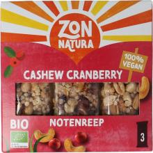 Zonnatura Notenreep Cashew Cranberry Bio 75 Gram