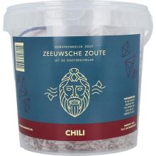 zeeuwsche zoute Zout met chili in emmer 1kg