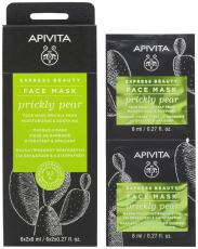 Apivita Hydraterend en Kalmerend Gezichtsmasker Prickly Pear 2 x 8 ML
