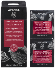 Apivita Express Beauty Pomegranate Gezichtsmasker 2x8 ml