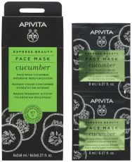 Apivita Express Beauty Cucumber Gezichtsmasker 2x8 ML