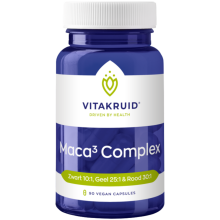 Vitakruid Maca Complex Zwart, Geel & Rood 90 vegan capsules