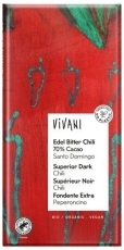 Vivani Superior dark Chili 70% bio 80 gram