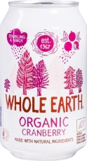 Whole Earth Sparkling cranberry bio 330ml