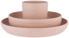 difrax lovi Eetset met beker nude 1set