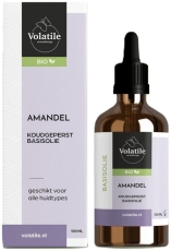 Volatile Amandel koudgeperst basisolie bio glazen fles 100ml
