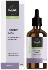 Volatile Hennepzaad koudgeperst basisolie bio glazen fles 100ml