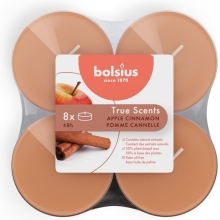 Bolsius Maxilichten True Scents Appel-kaneel 8 Stuks