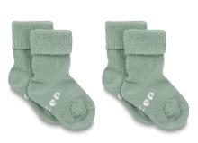 kipkep Blijf baby sokjes 0-6 mnd pale green/groen 1set