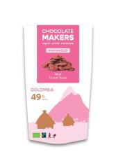 chocolatemakers Snackable melk 49% met bosvruchten bio 100g