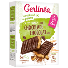 Gerlinea Crusty Snack Pure Chocolade 6 Stuks