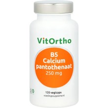 Vitortho B5 Calcium Pantothenaat 250 mg 120 Vegicaps