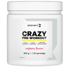 Body & Fit Crazy Pre-Workout Frambozen 407 gram