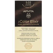 Apivita Hair Color Kit 5.03 Licht Bruin Natuurlijk Goud 1 stuk
