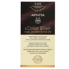 Apivita Hair Color Kit 5.65 Licht Bruin Rood Mahonie 1 stuk