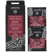 Apivita Express Beauty Anti-Rimpel & Verstevigend Gezichtsmasker Druif 2 x 8 ML
