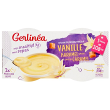 Gerlinea Afslankpudding Vanille-Karamelsmaak 2 stuks