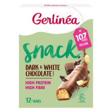 Gerlinea Maaltijdreep Pure & Witte Chocolade 12st
