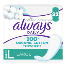 Always Cotton Protection Inlegkruisjes Large 32st