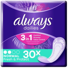 Always Inlegkruisjes fresh&protect normal superpack 30st