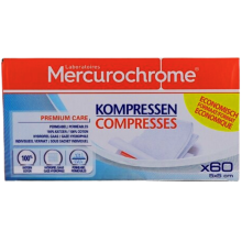 Mercurochrome Kompressen 5 x 5cm 60 stuks