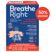 Breathe Right Neusstrips Extra Sterk 26 stuks
