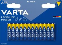 Varta Longlife Power Alkaline Aaa Lr03 12 St 12st