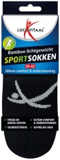 Lucovitaal Sportsok Bamboe 39-42 Zwart 1 paar