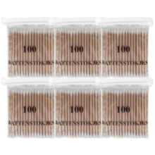 Drogist.nl Wattenstokjes Hout 6 x 100 stuks