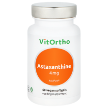 Vitortho Astaxanthine 4 mg AstaPure 60 Vegan softgels