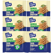 WeCare High Protein Quinoa Crackers 6 X 100 gram