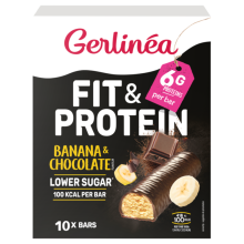 Gerlinea Fit & Protein Repen Banaan & Chocolade 10 repen