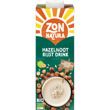 Zonnatura Hazelnoot Rijst Drink 1000ml