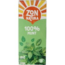 Zonnatura 100% Munt Thee 20 stuks