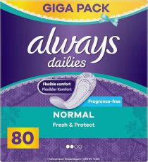Always Dailies Panty Liners Normal 80 Stuks