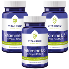 Vitakruid Vitamine D3 75 Mcg / 3000 Ie  3 X 60 vcaps