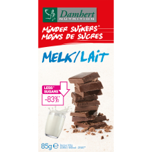Damhert Chocoladetablet Melk Minder Suikers 85 Gram