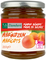 Damhert Dieetconfituur Abrikoos 210 Gram