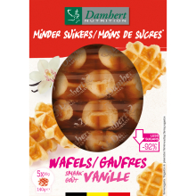 Damhert Suikerwafel Vanille Minder Suikers 140 Gram