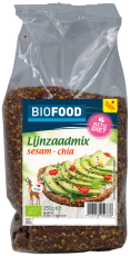 biofood Lijnzaadmix Sesam Chia Bio 250 Gram