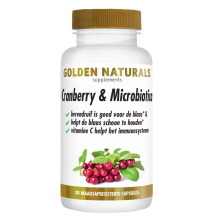 Golden Naturals Cranberry & Microbiotica 180 vegan capsules