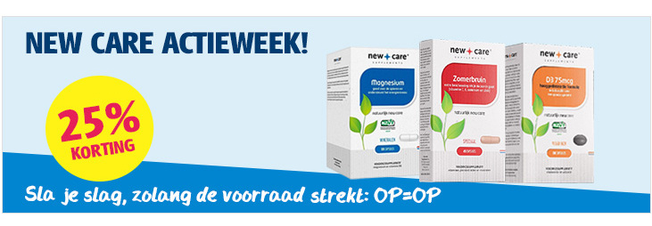 New Care Actieweek 25%
