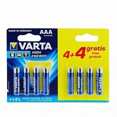 Varta Batterijen micra aaa 8 stuks