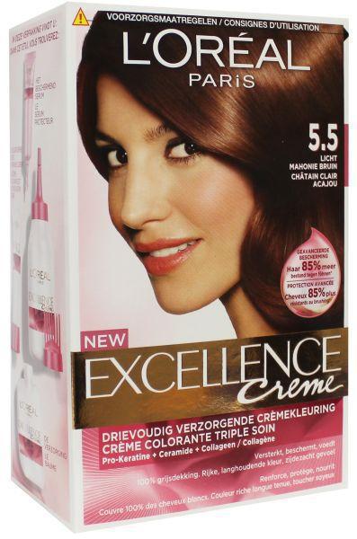 Groen Afname verkoopplan Haarkleuring Kopen? L'Oréal Paris Excellence Crème Licht Mahoniebruin 5.5 |  Drogist.nl