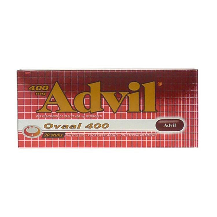 Advil Ovaal 400mg 20drag