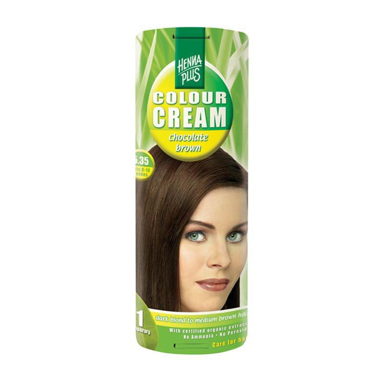 Hennaplus Haarkleuring kleurcreme 5.35 chocolade bruin 60ml
