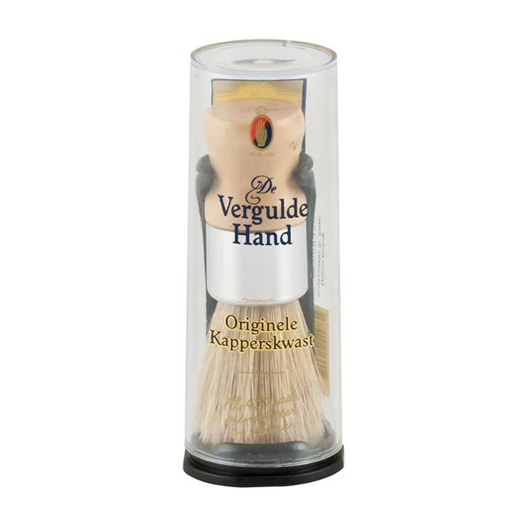 Vergulde Hand Hand scheerkwast koker 1st