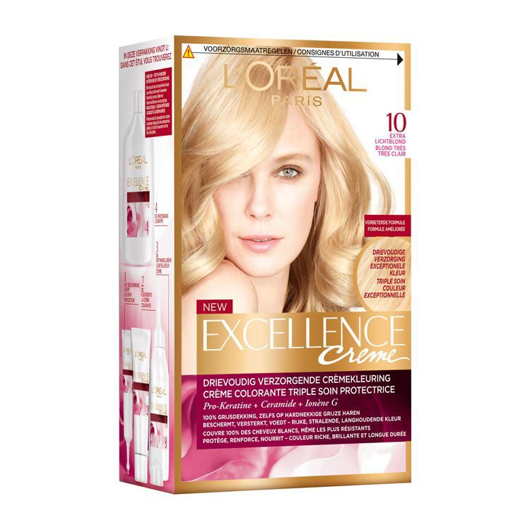 Apt persoonlijkheid Cerebrum Licht Blonde Haarkleuring Nodig? L'Oréal Paris Excellence Crème 10 |  Drogist.nl