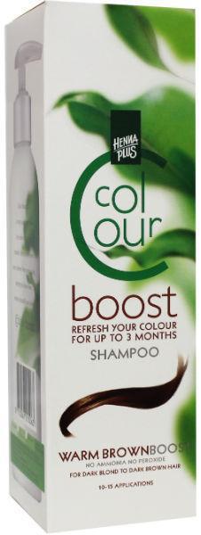 Hennaplus Kleurshampoo colour boost warm brown 200ml