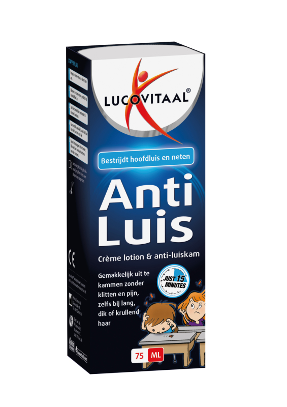 Goedkoopste Lucovitaal Anti luis crème lotion + kam 75ml